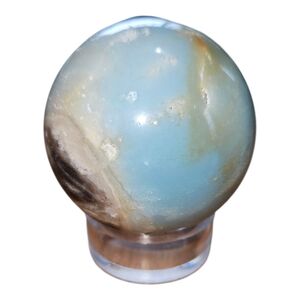 Amazonite Sphere With Natural druzies All Over It.